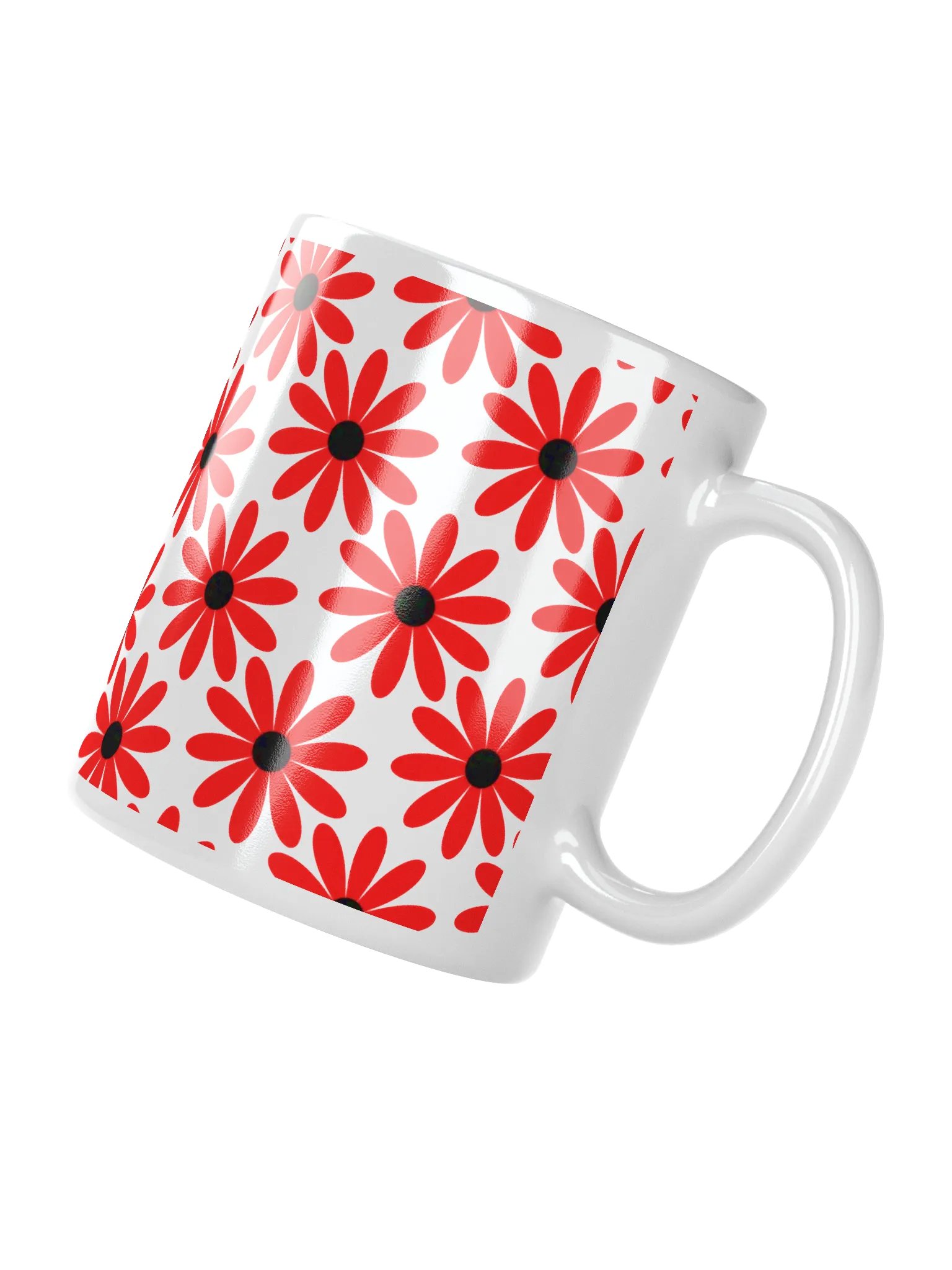 Starry Red Dream White Glossy Mug product image (2)