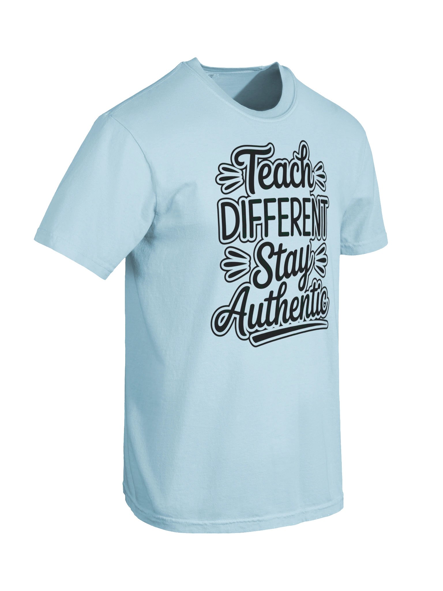 Teach Different. Stay Authentic. Chambray T-Shirt product image (6)