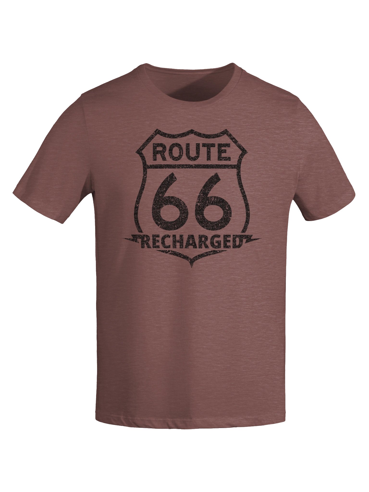 Route 66 Recharged - Black Faded Shield Outline (Womens) product image (54)