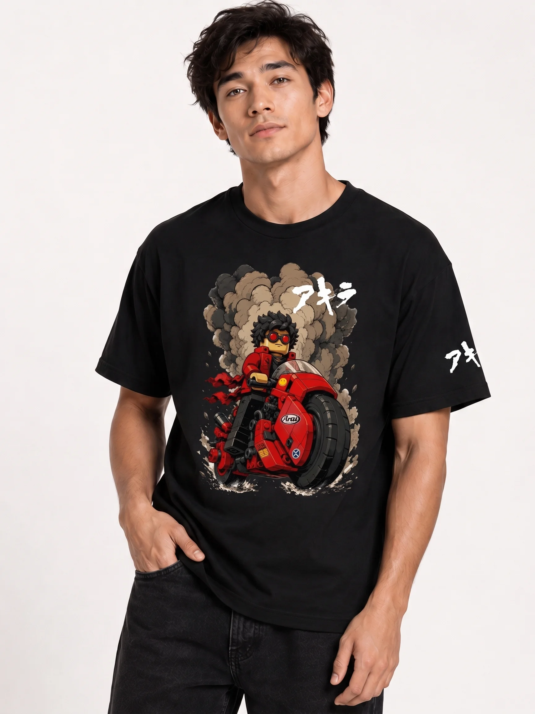 Kaneda & Red Motorcycle Lego-Style T-Shirt" product image (1)