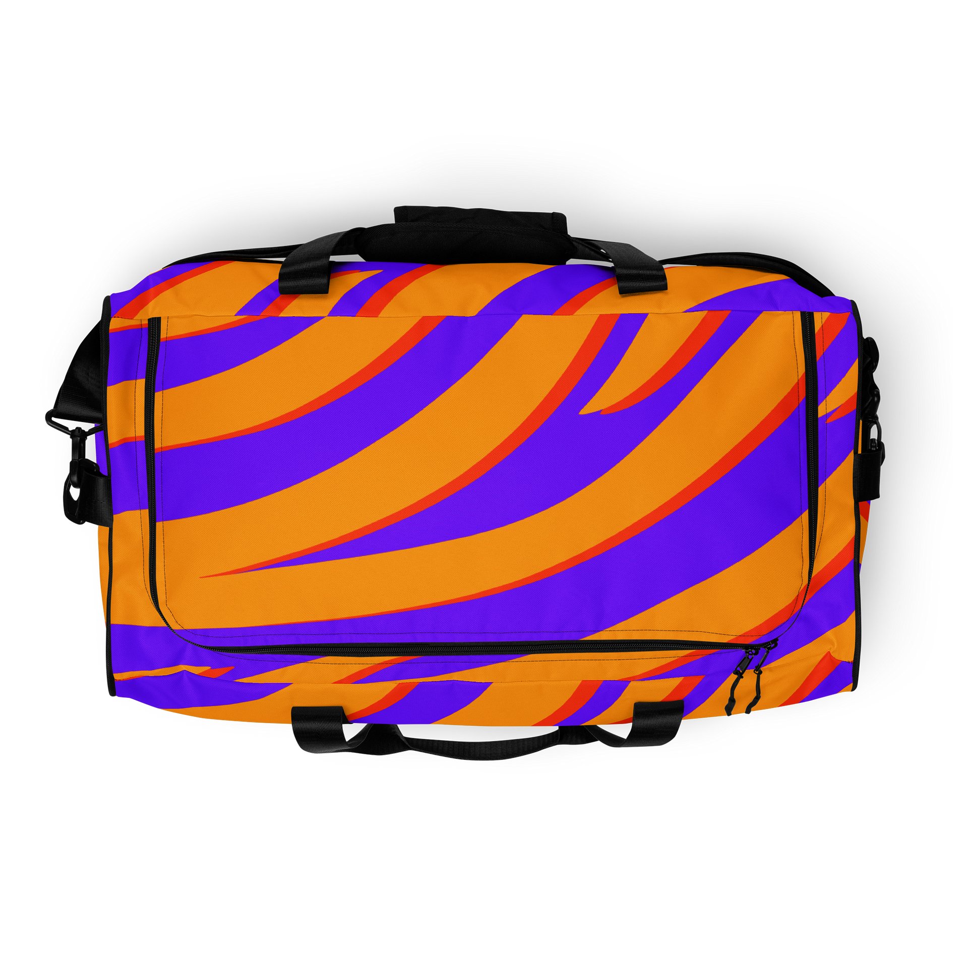 Tiger Print Duffle Bag – Orange Purple product image (8)