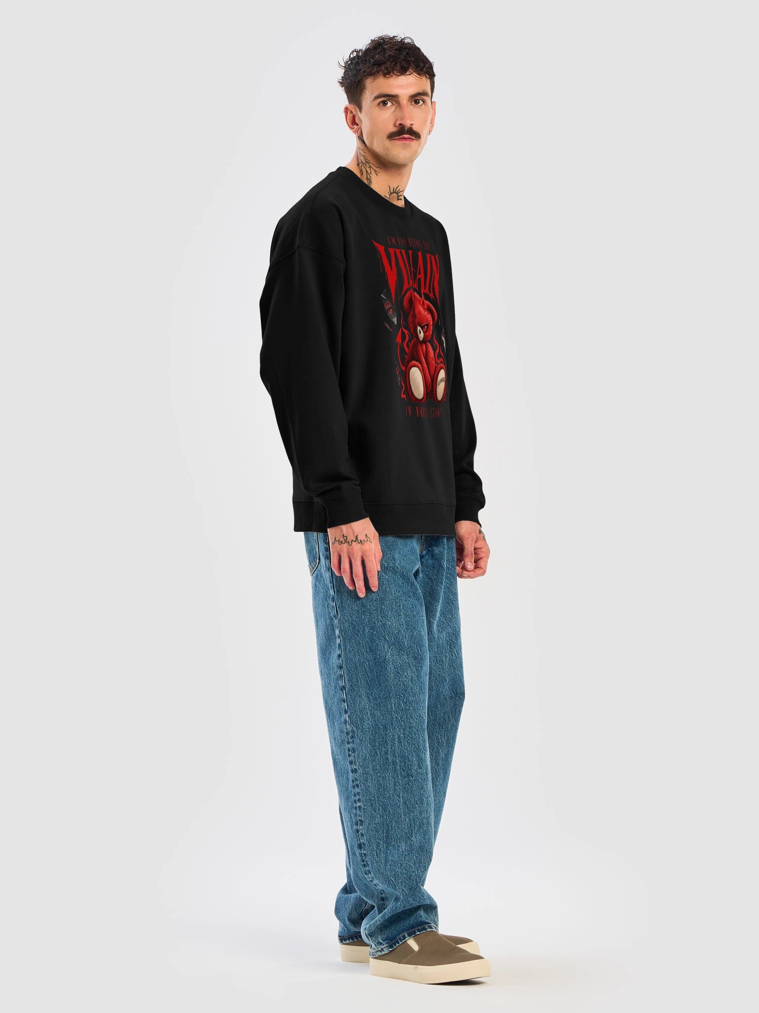 Sweatshirt Unisexe Oversize Coton Bio Poids Lourd – THE VILLAIN product image (5)