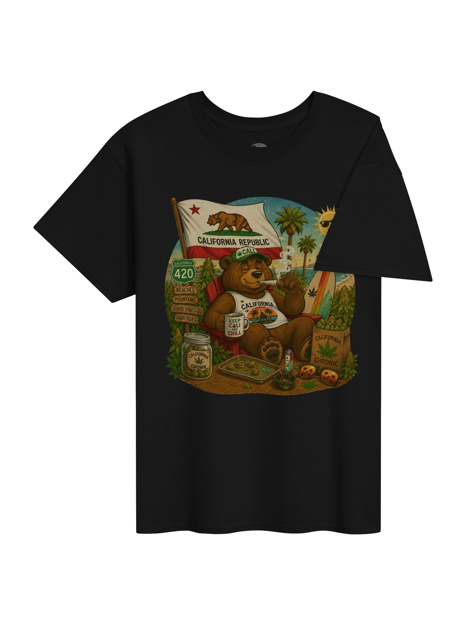 California 420 Bear Graphic Tee product image (4)