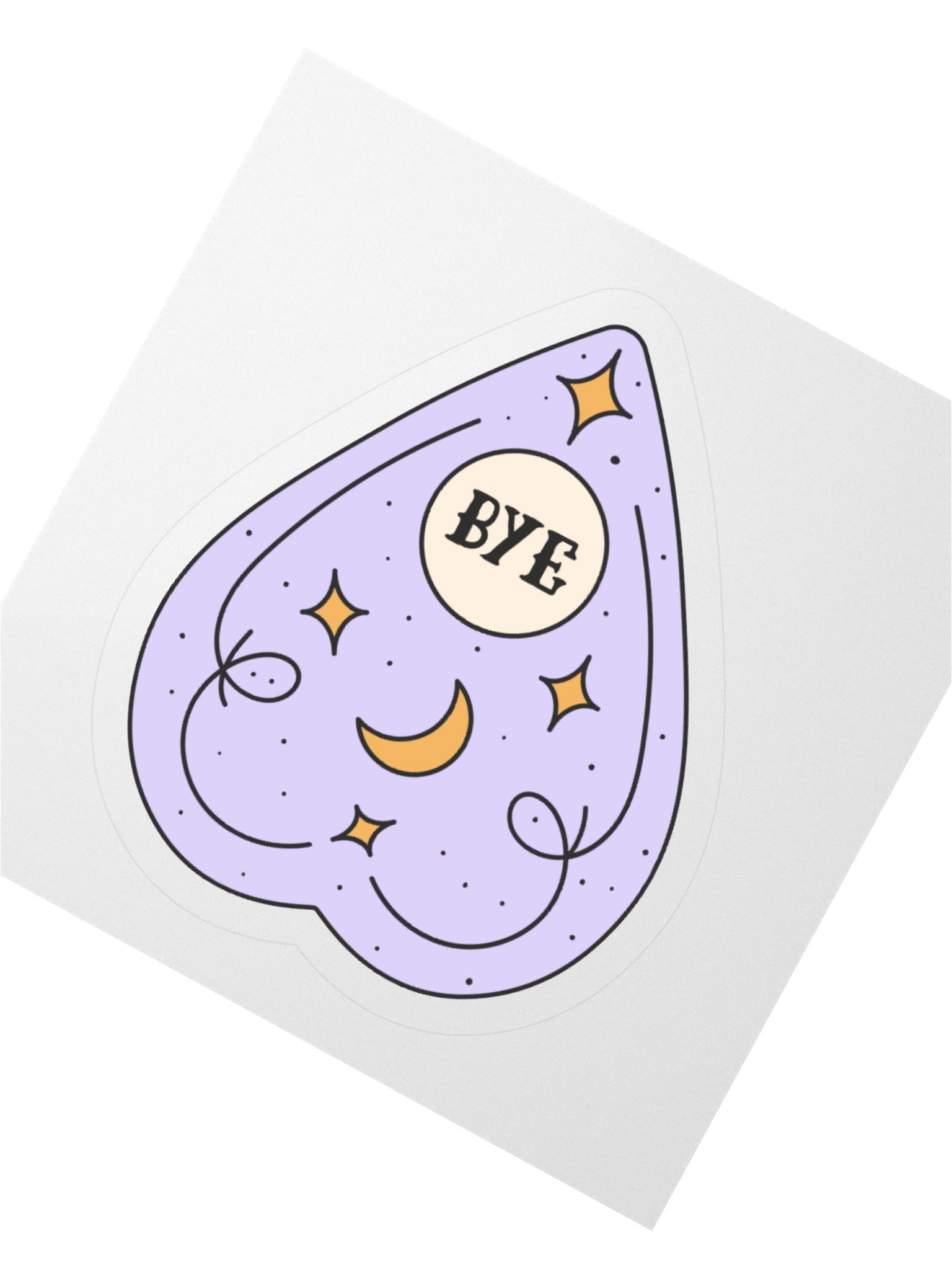 "BYE" Ouija Board Response Sticker product image (2)