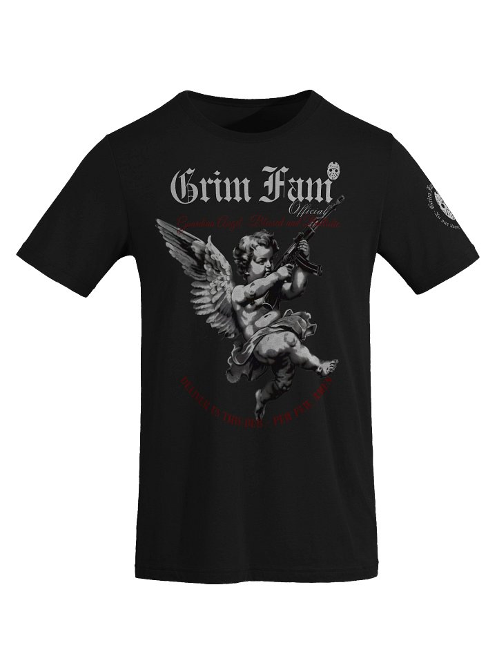 GRIM FAM — SQUAD GRIM FAM — CHAOS DIVISION | TEAM EXCLUSIVE: GRIM ANGEL OF W'S - SHIRT - #1 - Black / Navy / Blue / Red / Grey product image (1)