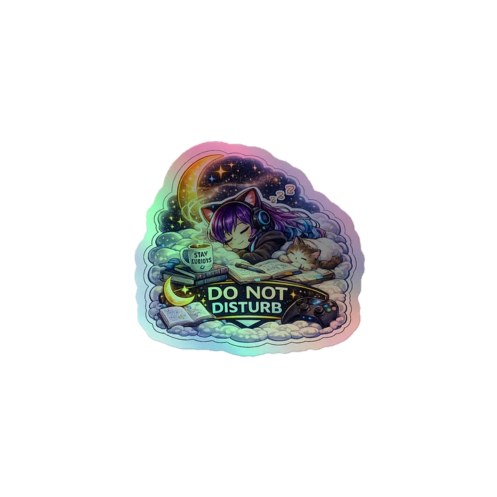 • AKC // Callie Sticker DO NOT DISTURB | Holographic | Callie Emote Badge Series product image (1)