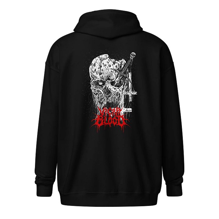Vicar Blood Skull ZIP UP HOODIE product image (2)