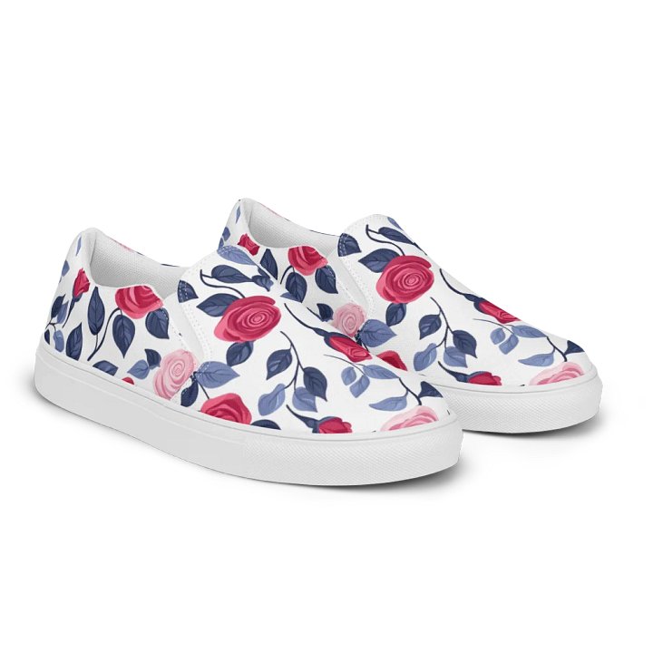 Roses in Bloom Slip-On Canvas Shoes product image (1)
