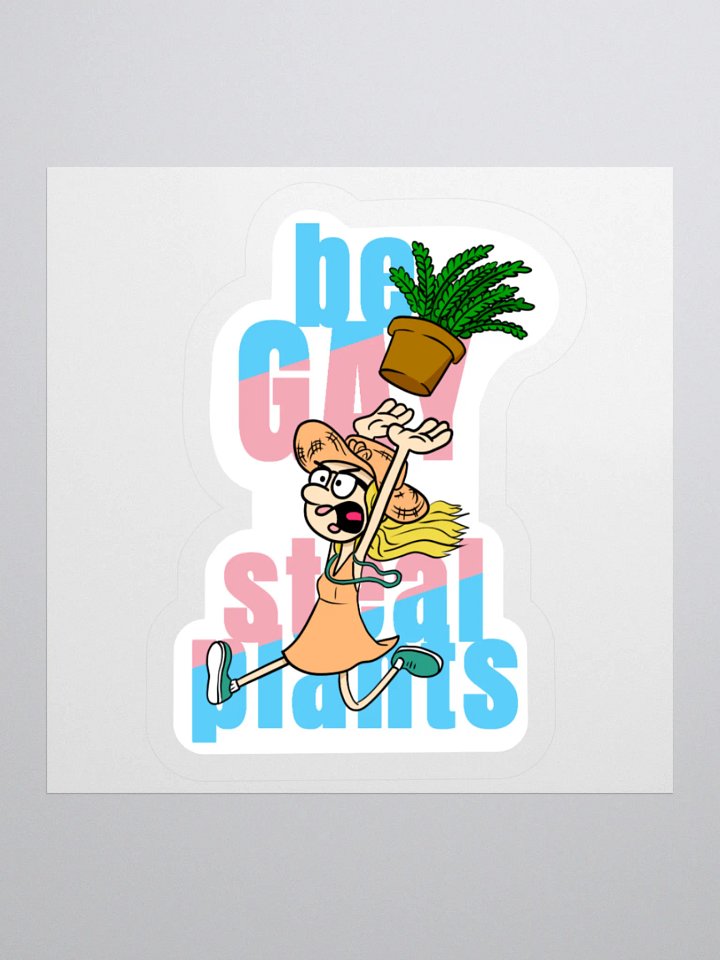 Fern Girl Sticker (Trans) product image (1)