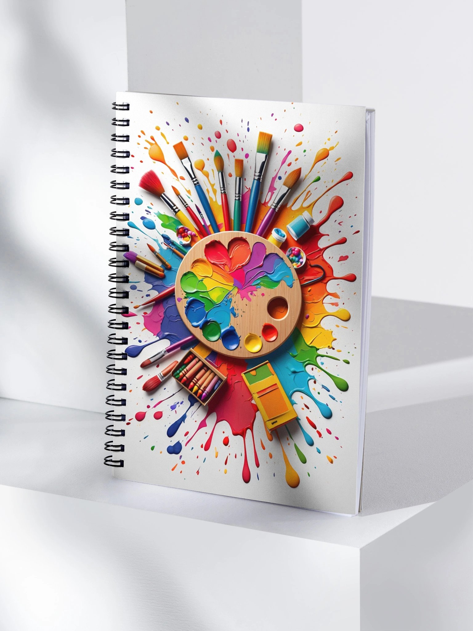 Color Splash Spiral Notebook product image (4)
