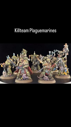 Better video of the first Killteam I painted a few months ago. #warhammer #killteam #miniaturepainting