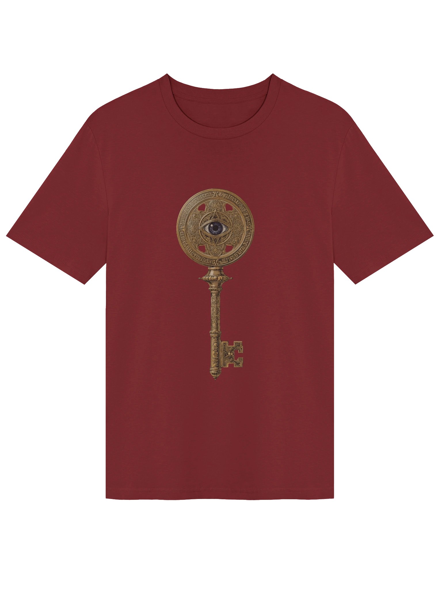 The Gatekeeper’s Key – Burgundy Eternal Archive Edition (Front & Back Print) product image (1)