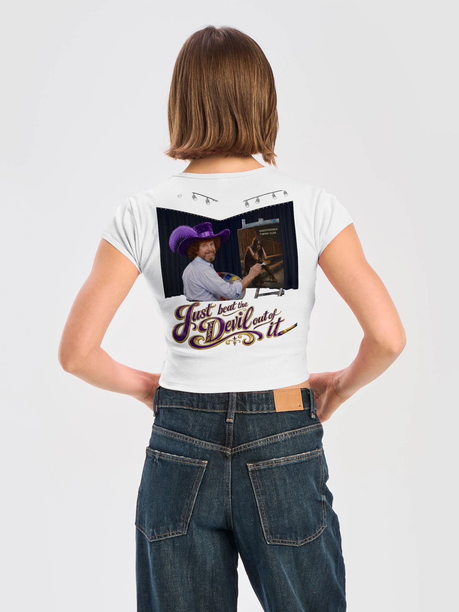 Beat The Devil Out of It | Baby Tee Crop QTC product image (28)