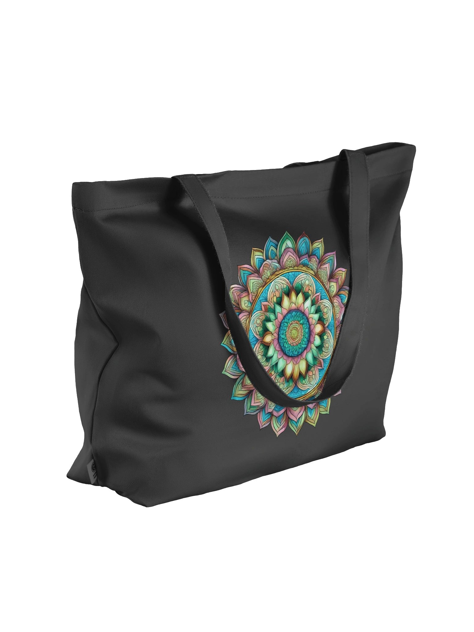 Autumn Bloom Mandala - Eco-conscious Organic Cotton Totes product image (5)