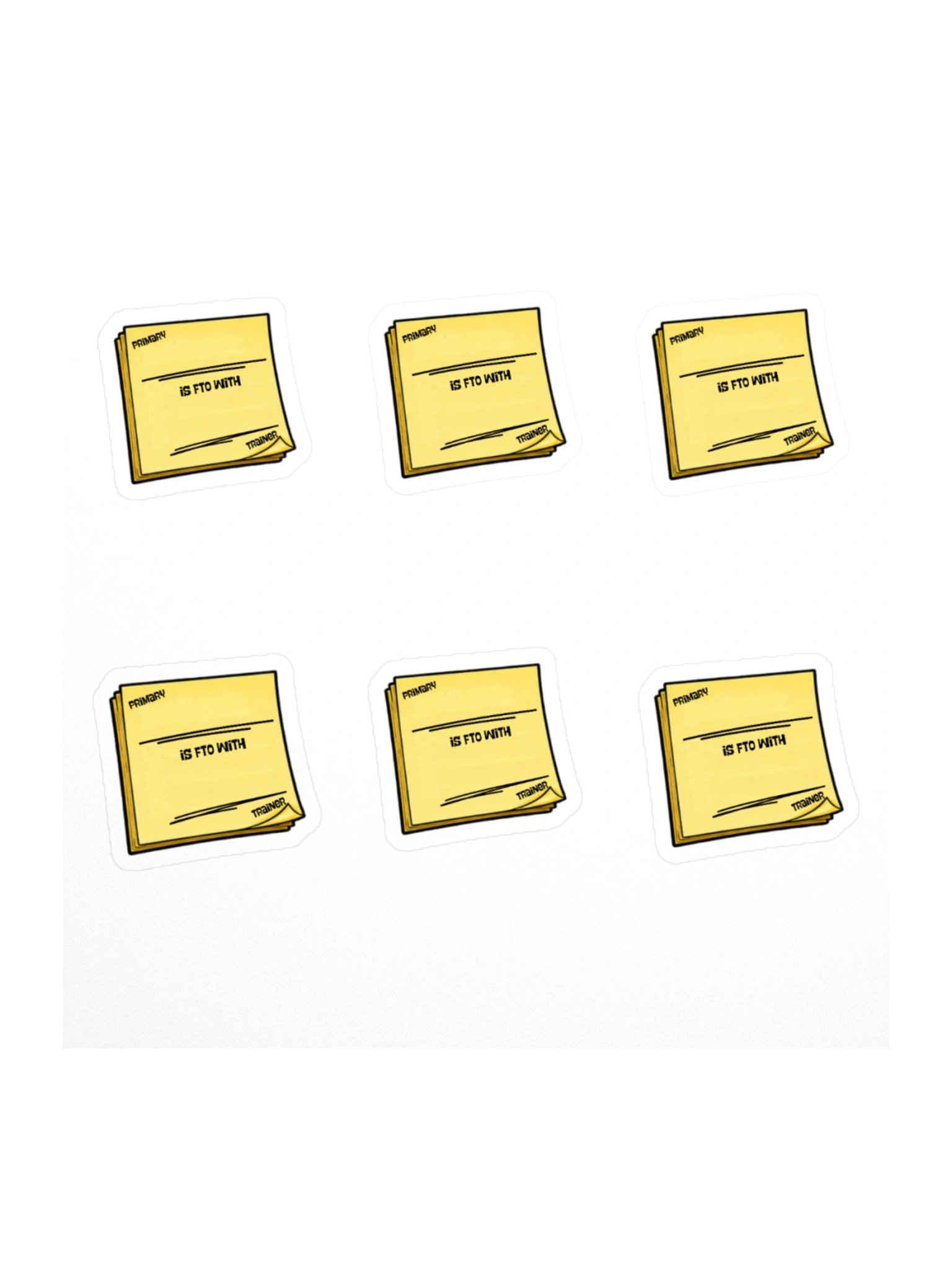 Who’s Training Who? FTO Sticker Sheet product image (1)
