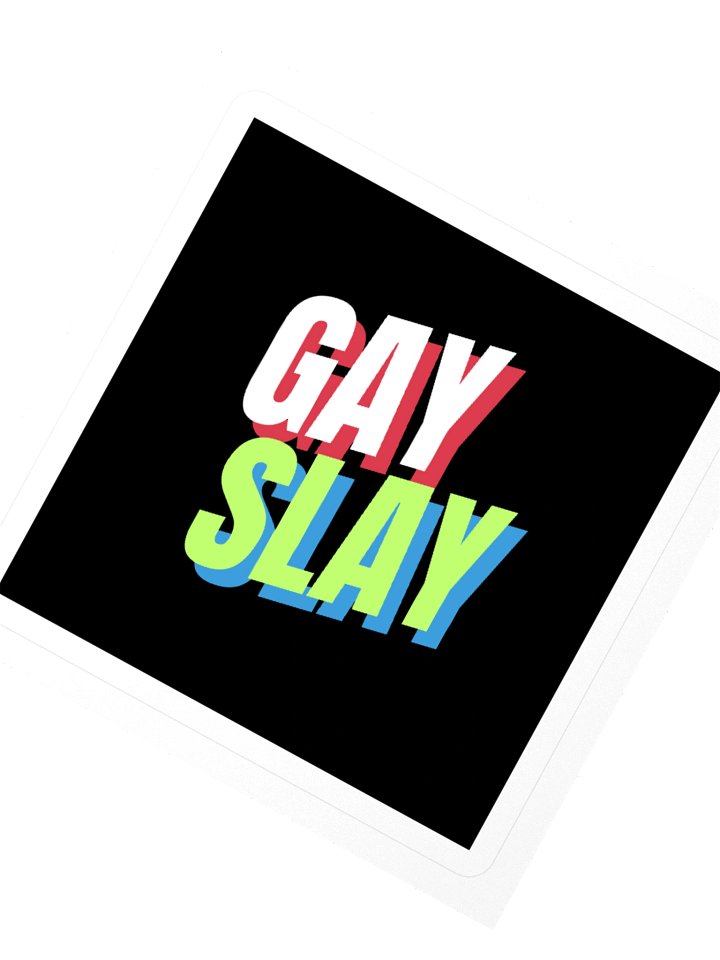 Gay Slay Square Sticker product image (2)