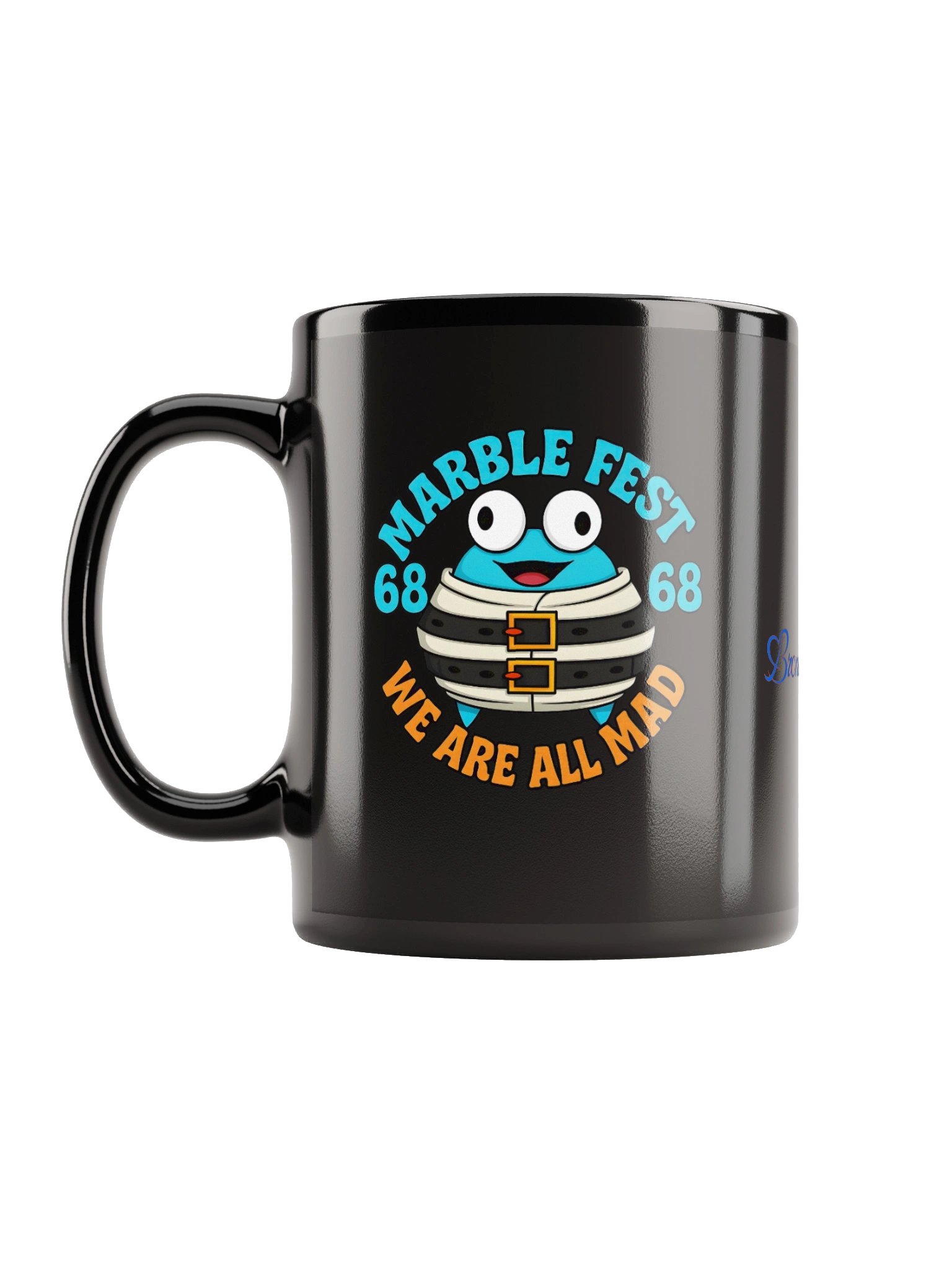 Marble Madness Black Glossy Mug product image (1)