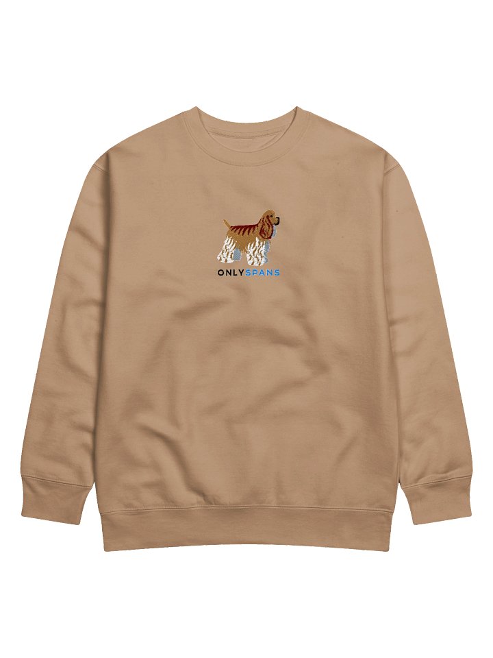 Only Spans Sweatshirt (Embroidered) of an American Cocker Spaniel(Fawn) product image (2)