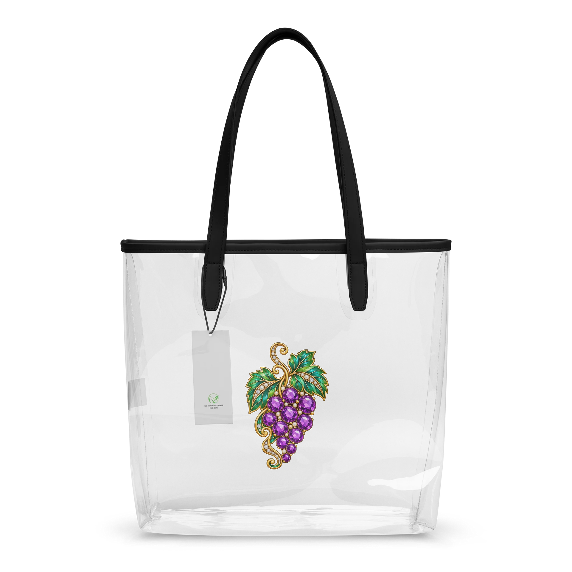 Jewel-inspired Grape Vine Brooch Clear Tote product image (2)