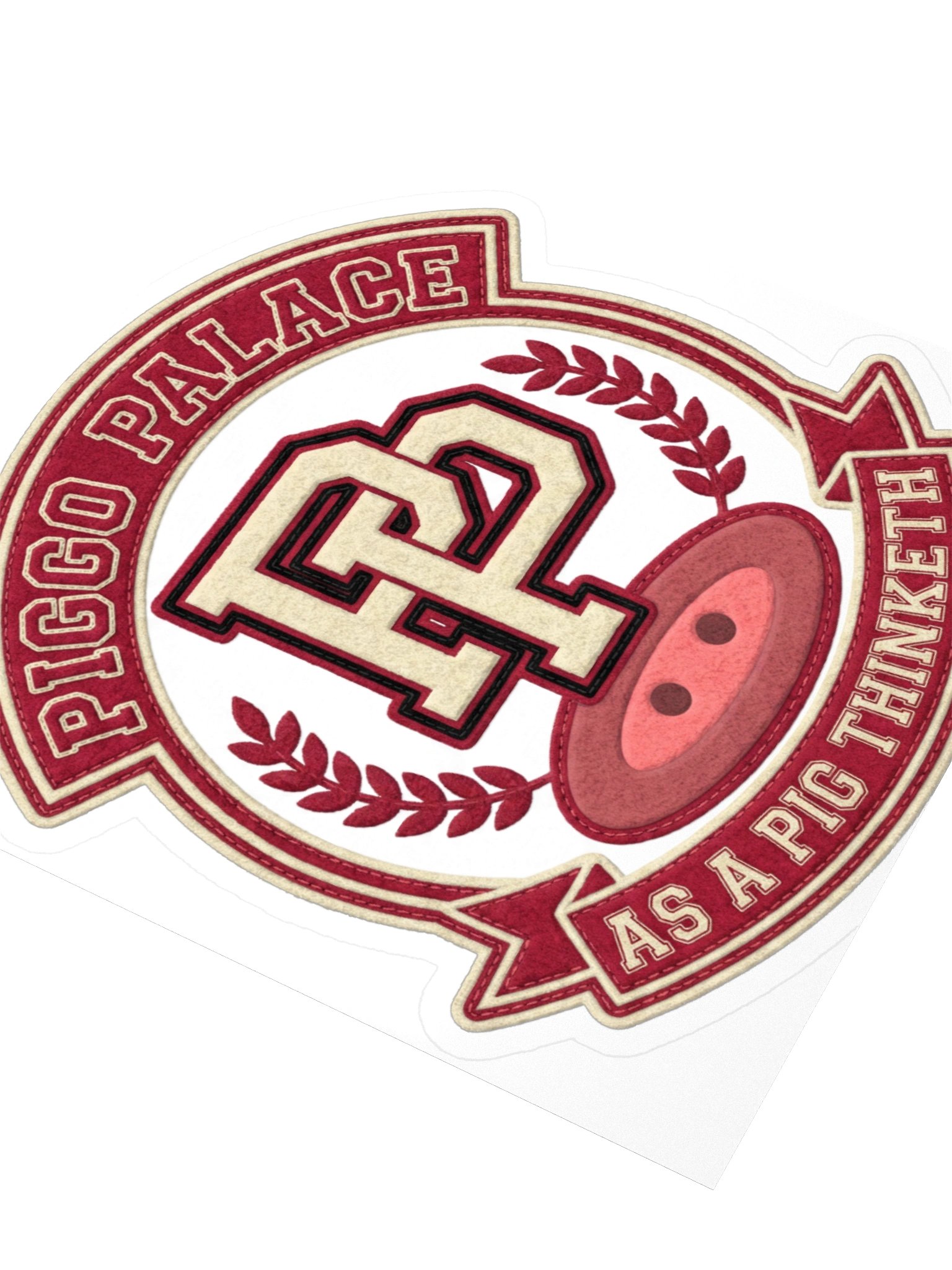 Piggo Palace Letterman Crest Sticker product image (10)