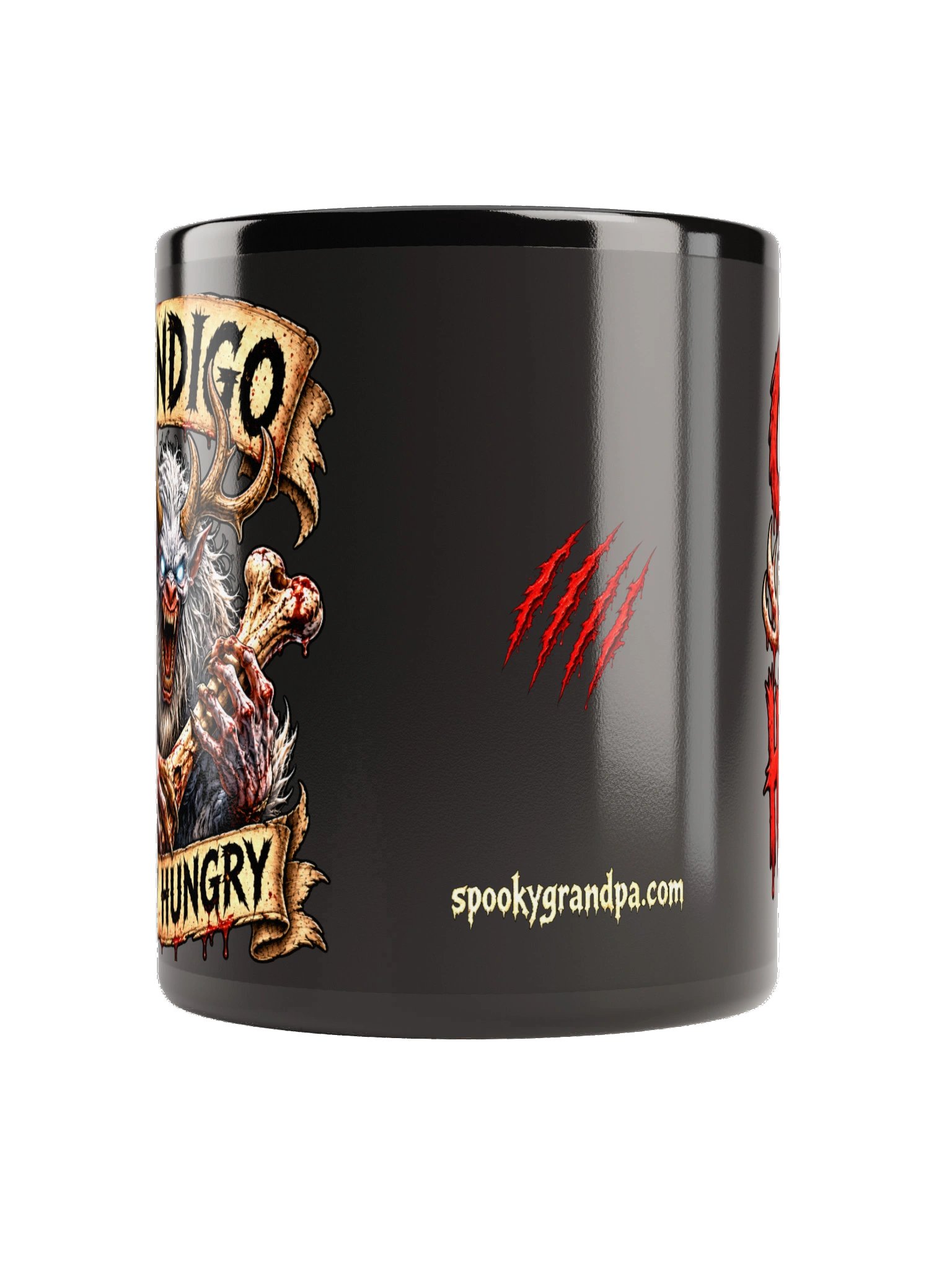 Wendigo “Stay Hungry” Black Mug product image (3)