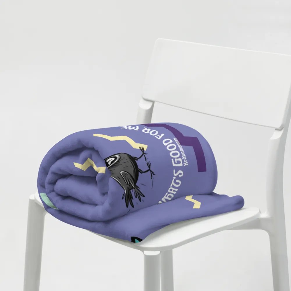 Throw Blanket 💜 I will focus my energy on what's good for me (127 × 153 cm) product image (7)