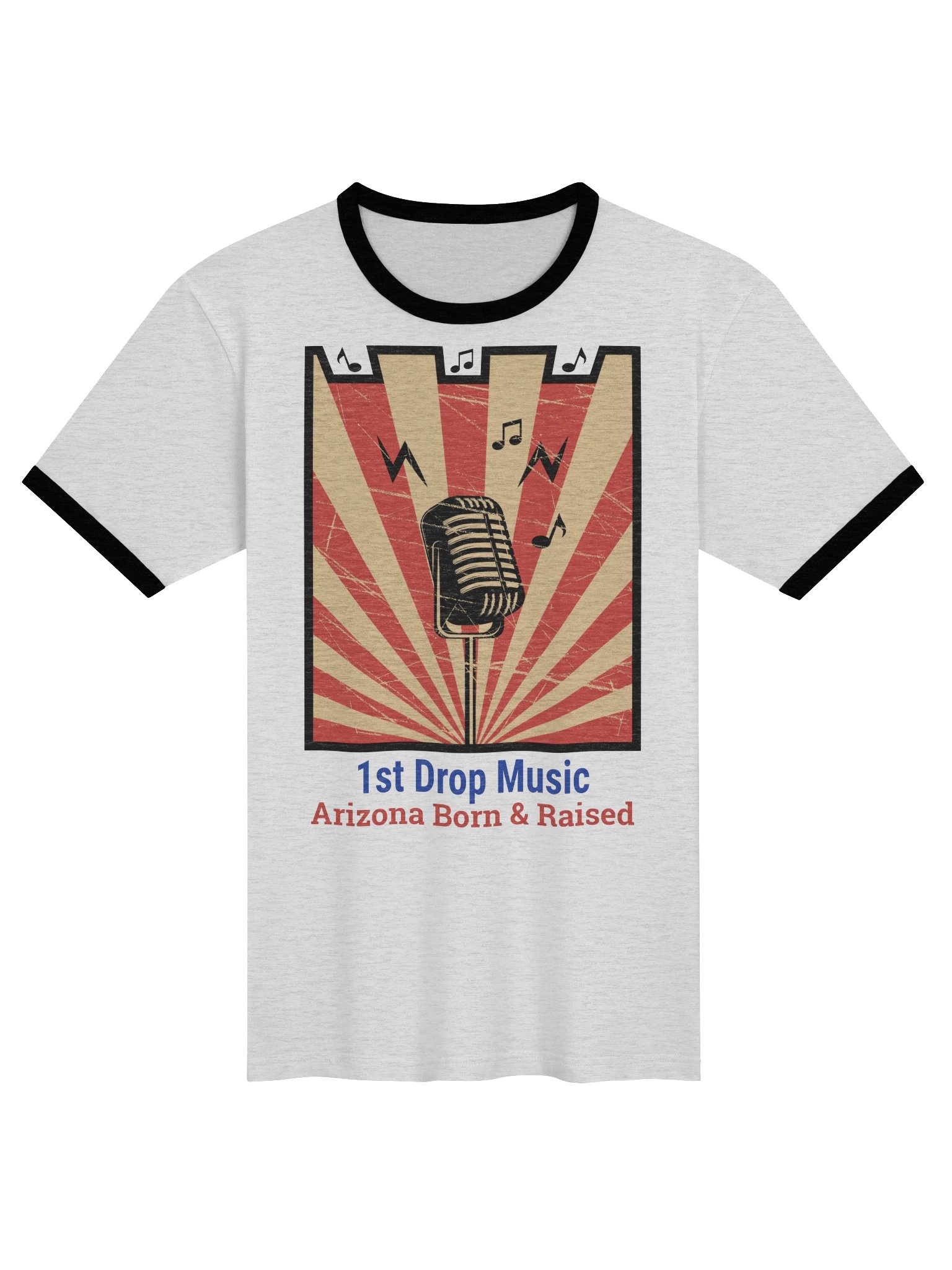 1st Drop Music - Arizona Born & Raised Baseball T-shirt product image (1)