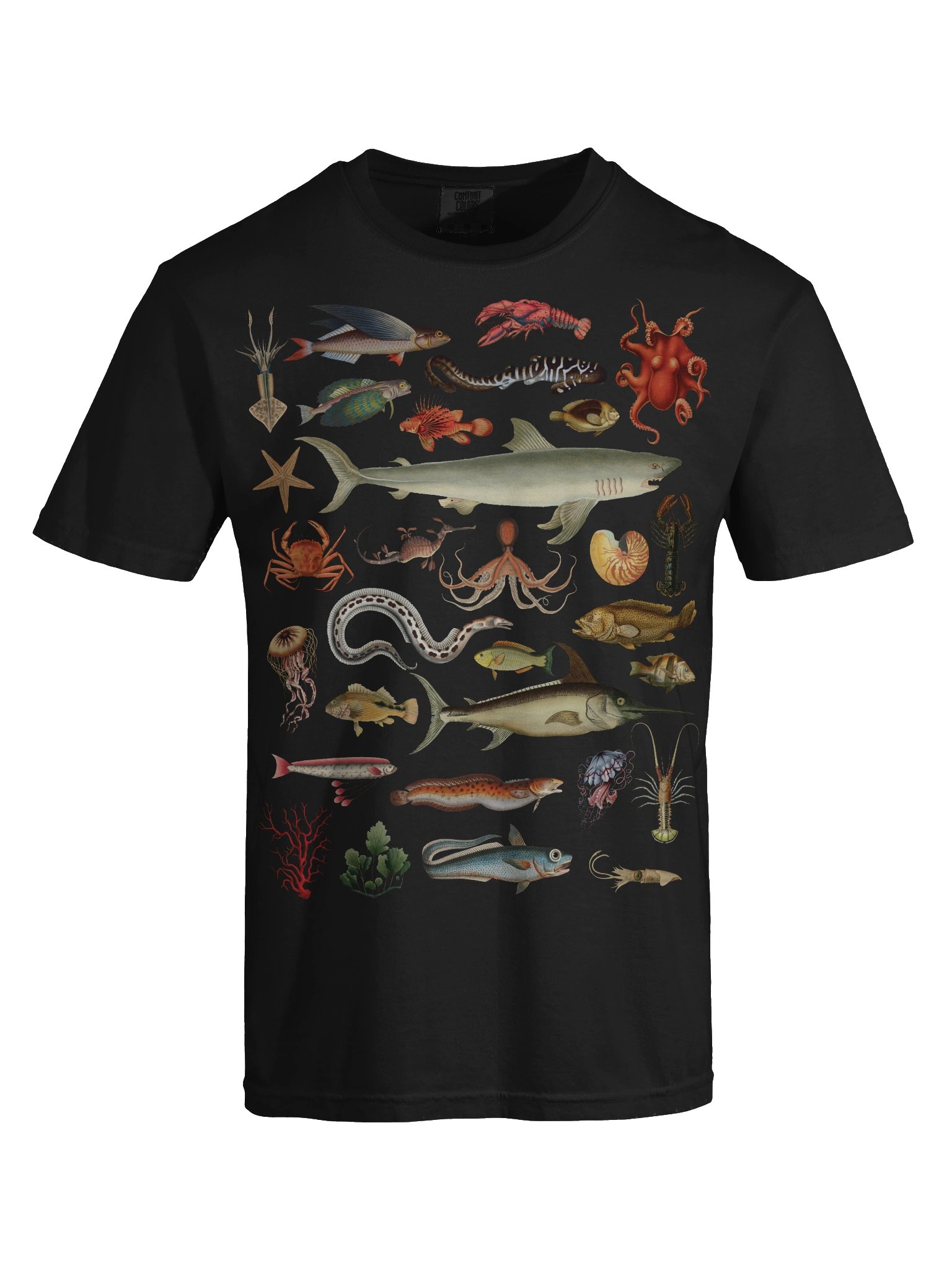 Dark Academia Sea Creatures Shirt – Vintage Marine Life Graphic Tee product image (6)