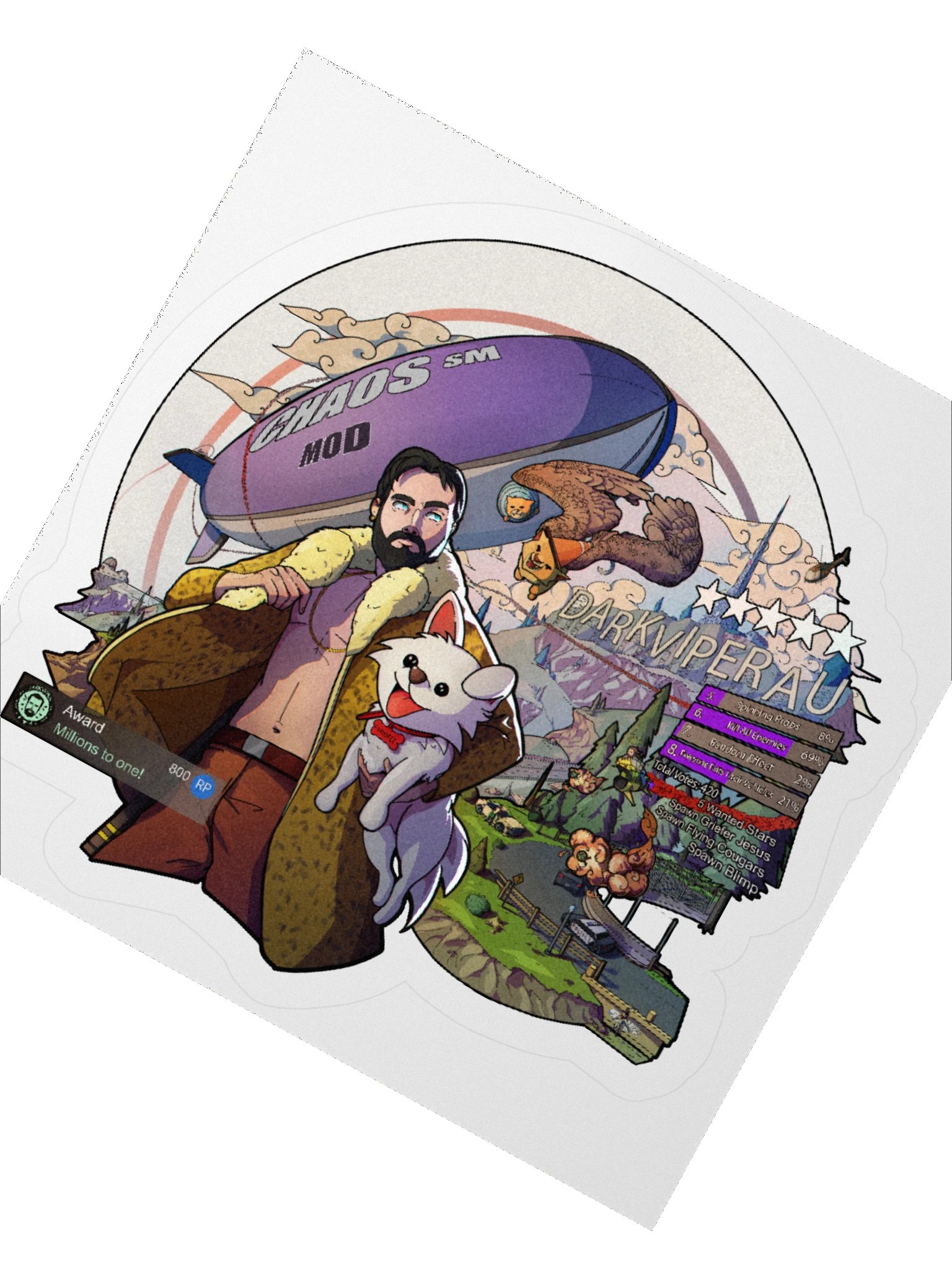 Chaos Mod Hero Sticker product image (4)