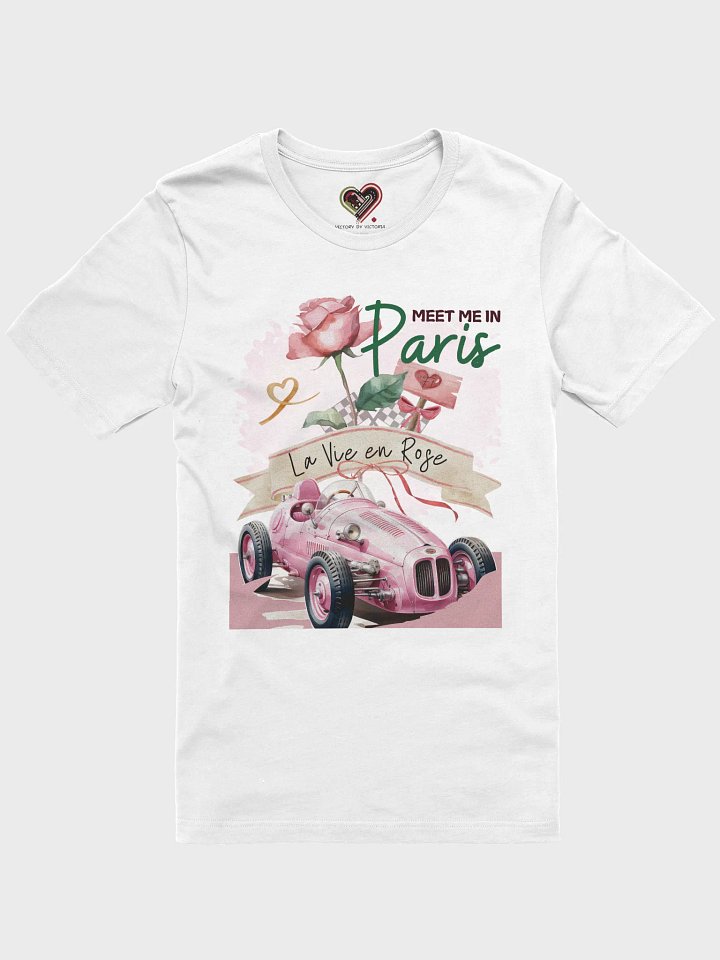 La Vie en Rose Vintage Race Car T-Shirt product image (1)