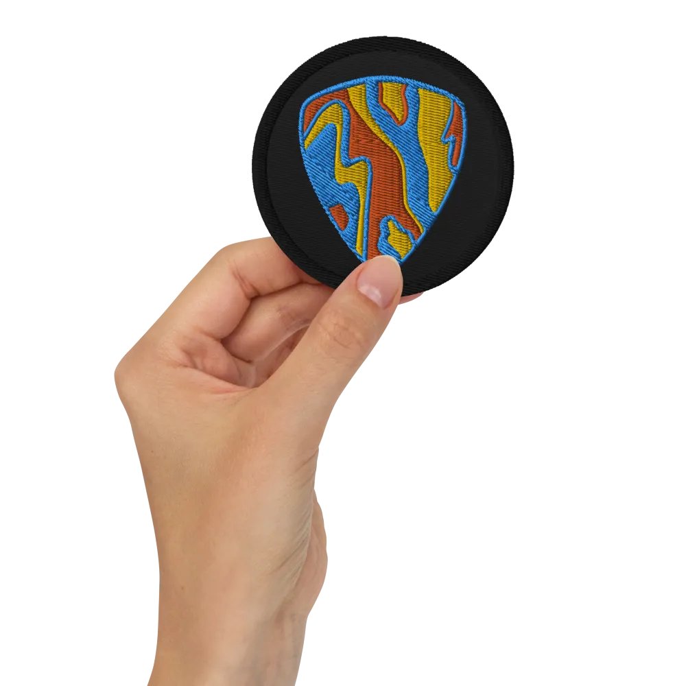 Marble Guitar Pick Embroidered Patch product image (2)