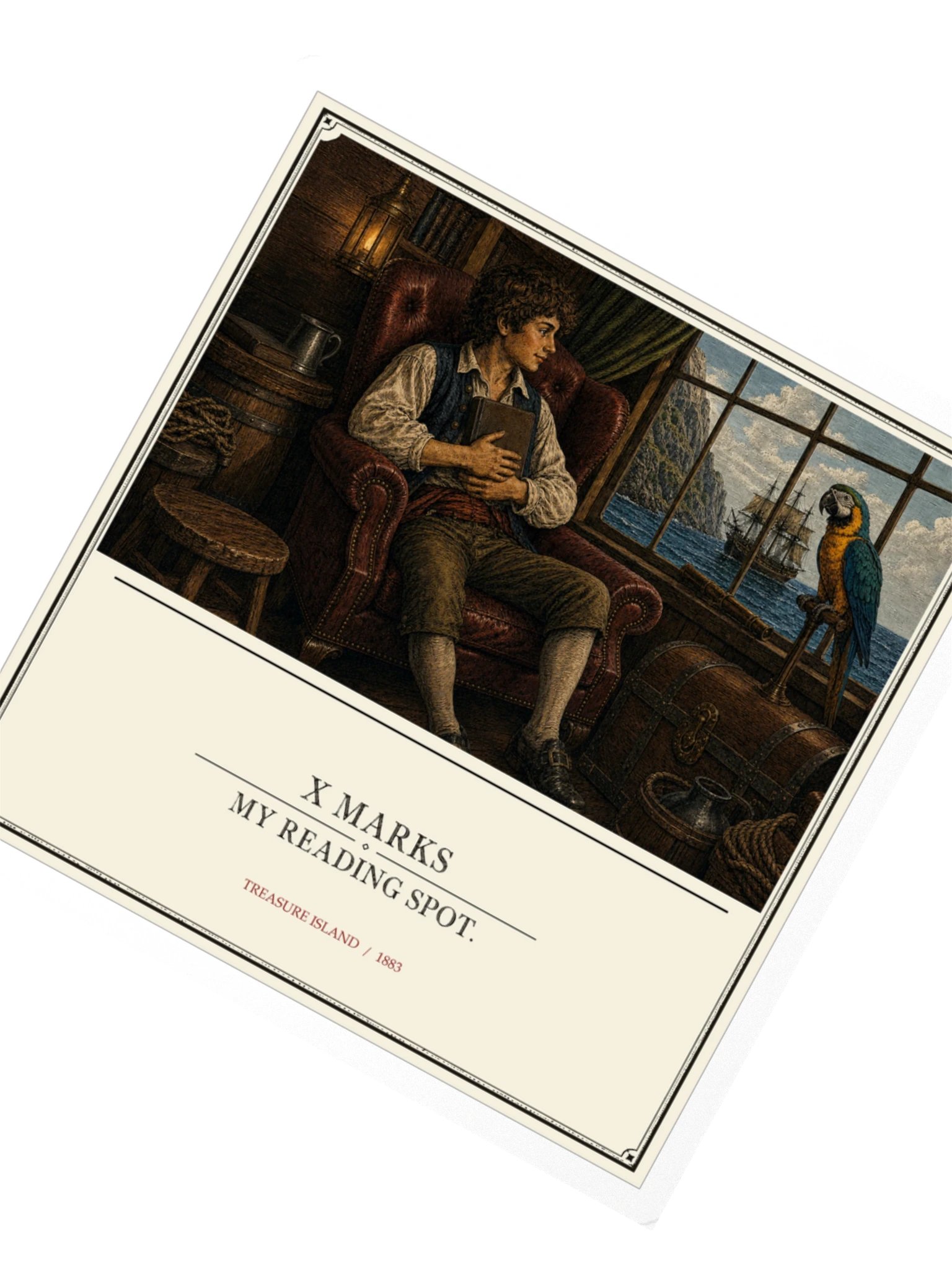 X Marks Reading Spot -- Treasure Island Sticker product image (2)