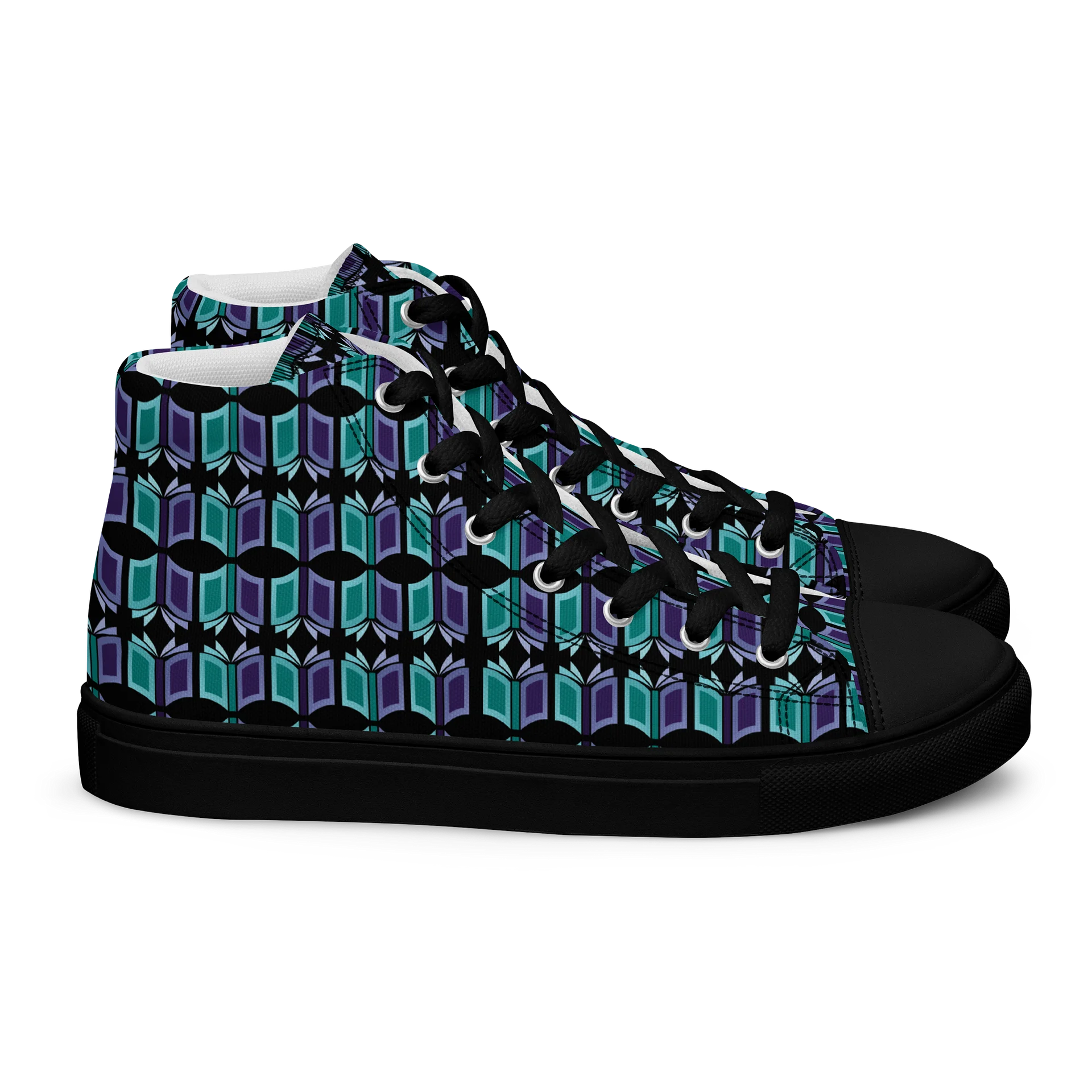 Women's Black High Top Canvas Shoes + One-Time Contribution product image (2)