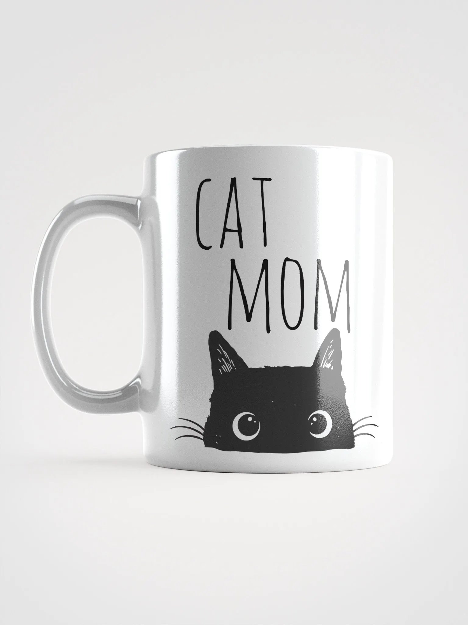 White Ceramic Cat Mom Mug product image (3)