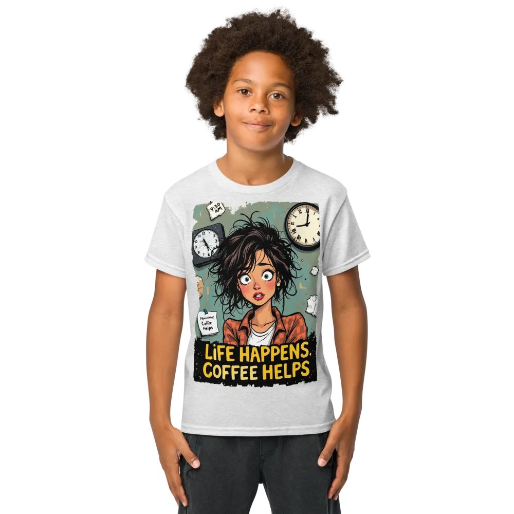 Life Happens Coffee Lover's Youth Tee product image (9)
