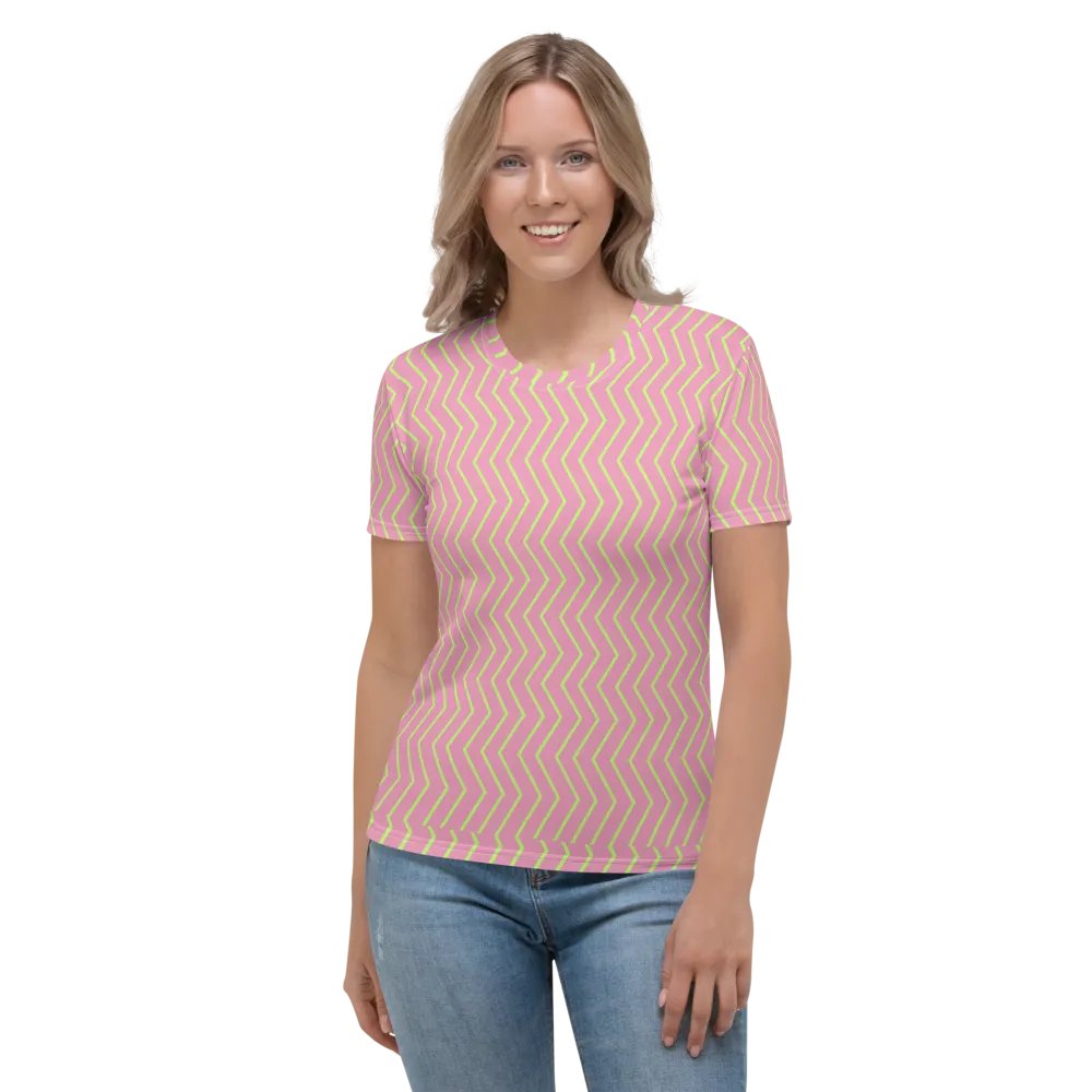 Zigzag Zest Women's Crew Neck T-Shirt product image (2)