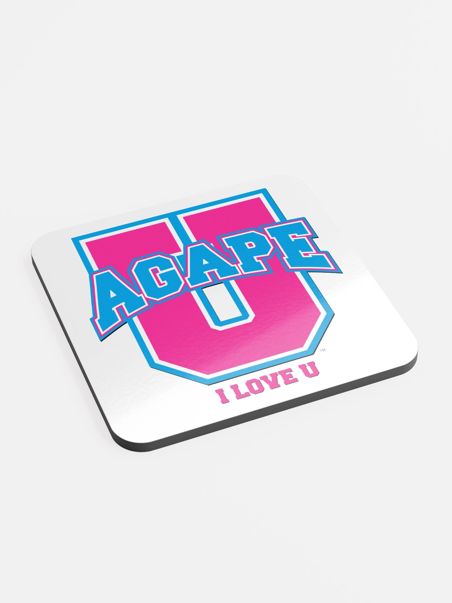 Agape U, Wht Coaster product image (2)