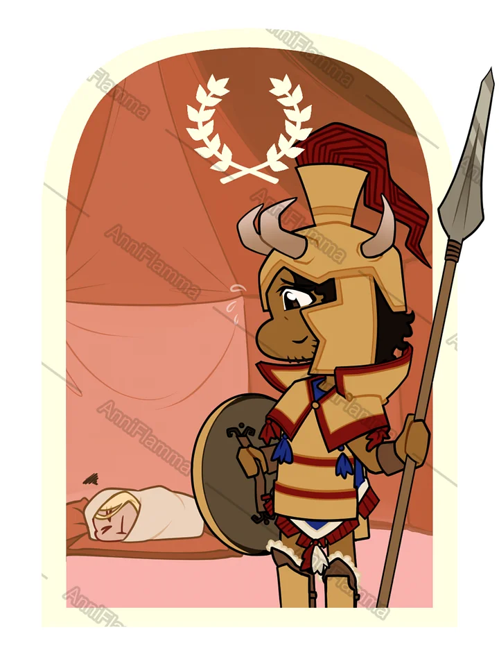 [PRE-ORDER] Achilles and Patroclus | Double-Sided Acrylic Keychain product image (2)