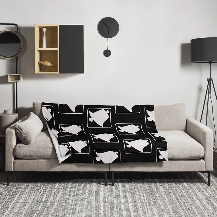 Cozy Black & White Nights Throw Blanket product image (2)