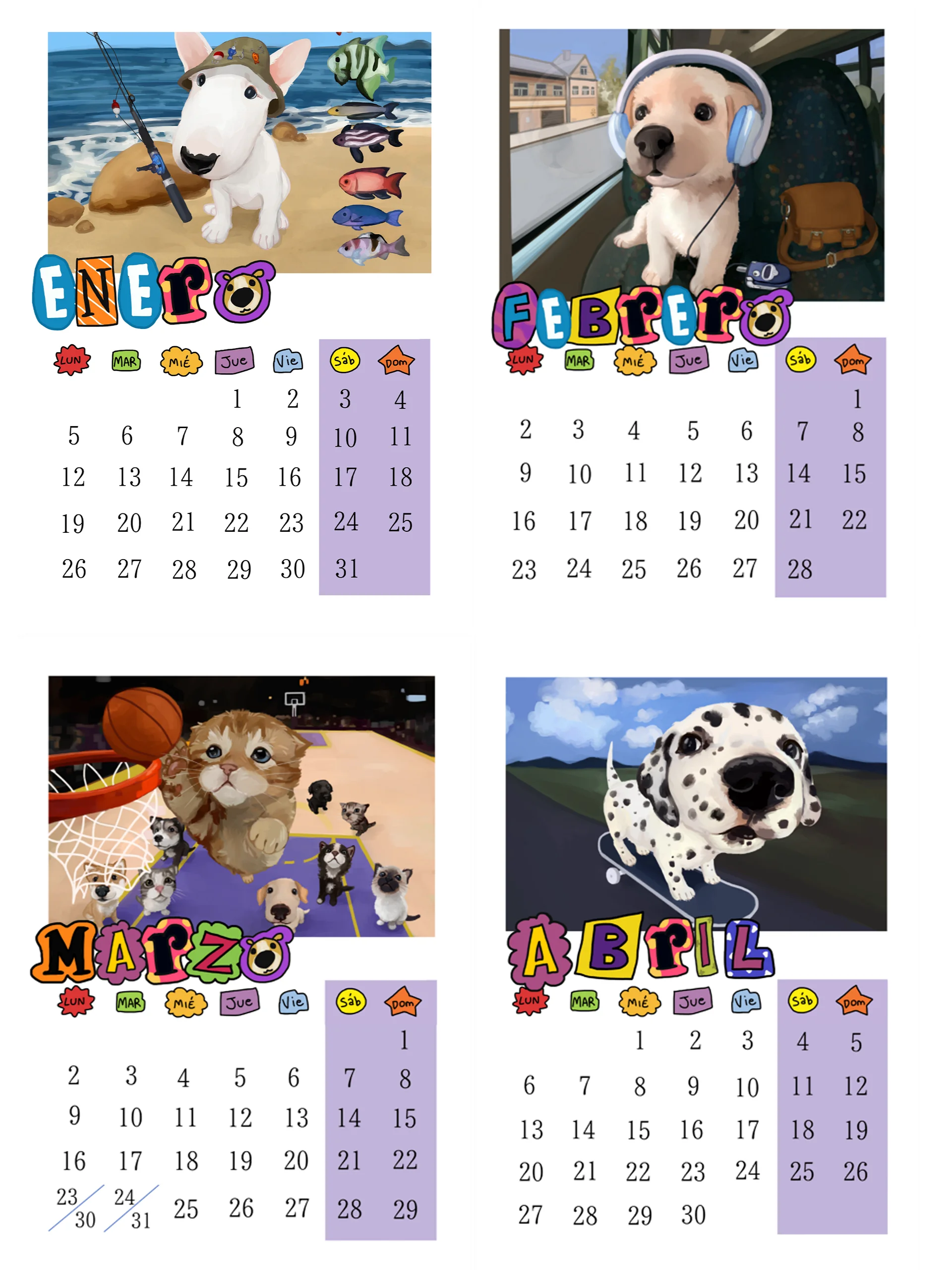 Digital calendar 2026 ( Spanish) product image (2)