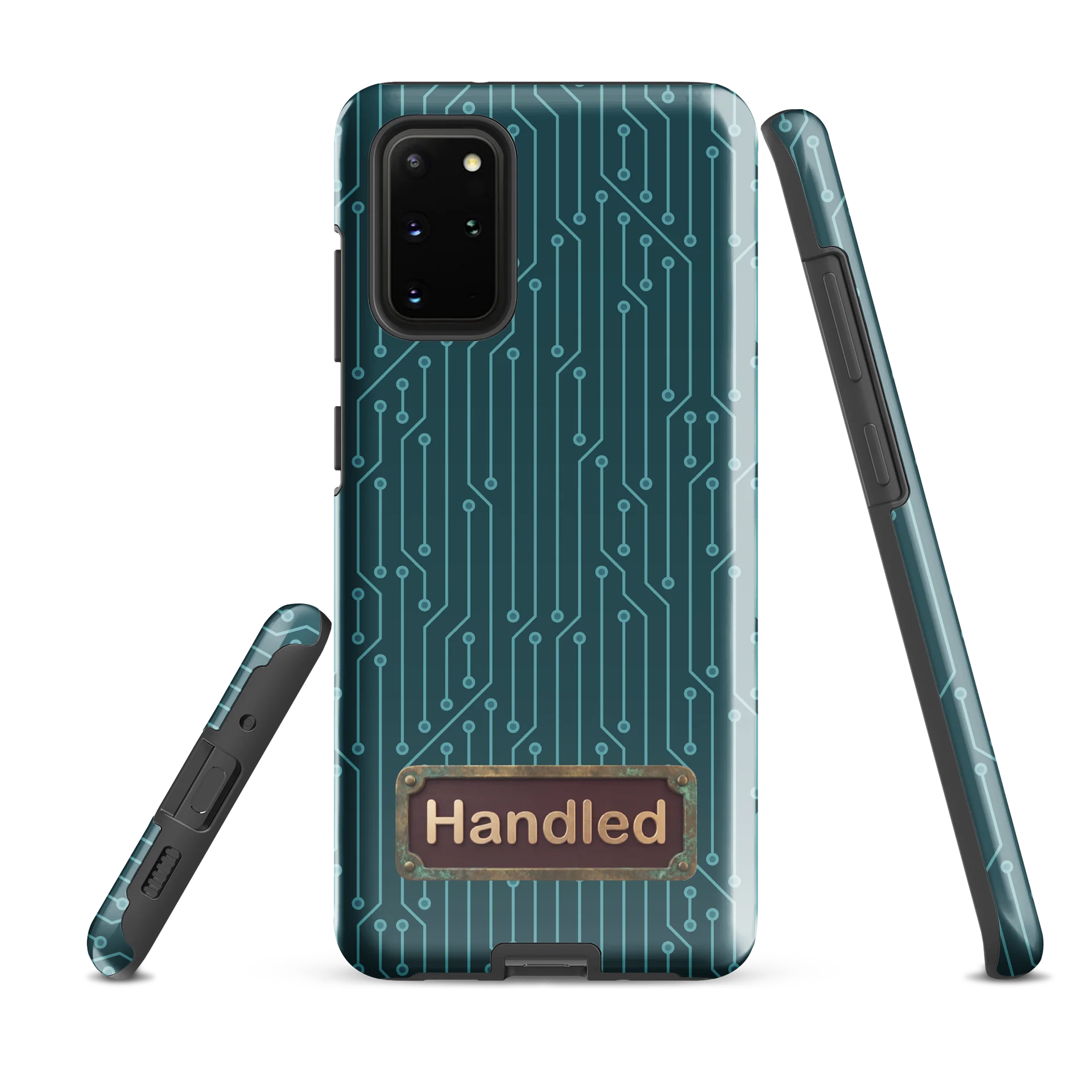 Handled logo tough phone case for Samsung product image (1)