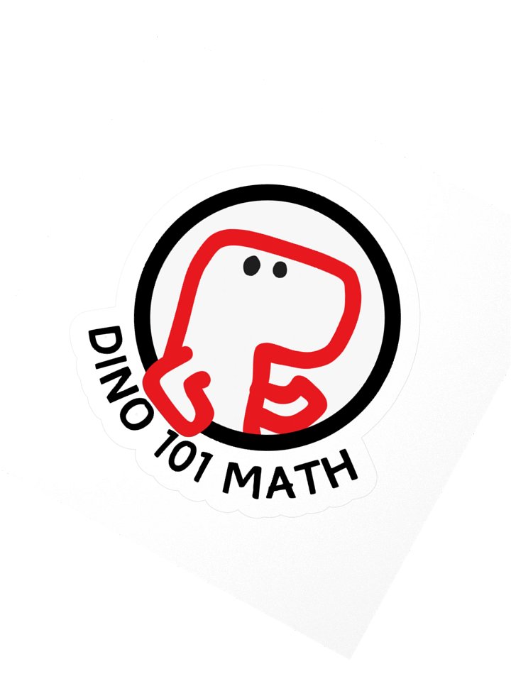 Dino 101 Math Sticker Sheet product image (2)