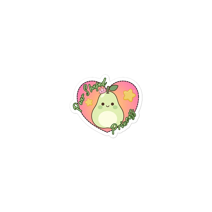 "Pear Shaped Princess" Die-Cut Sticker product image (2)