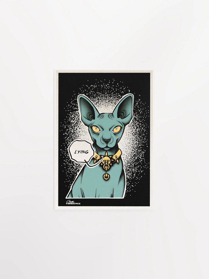 "Lying Cat" Matte Poster product image (3)
