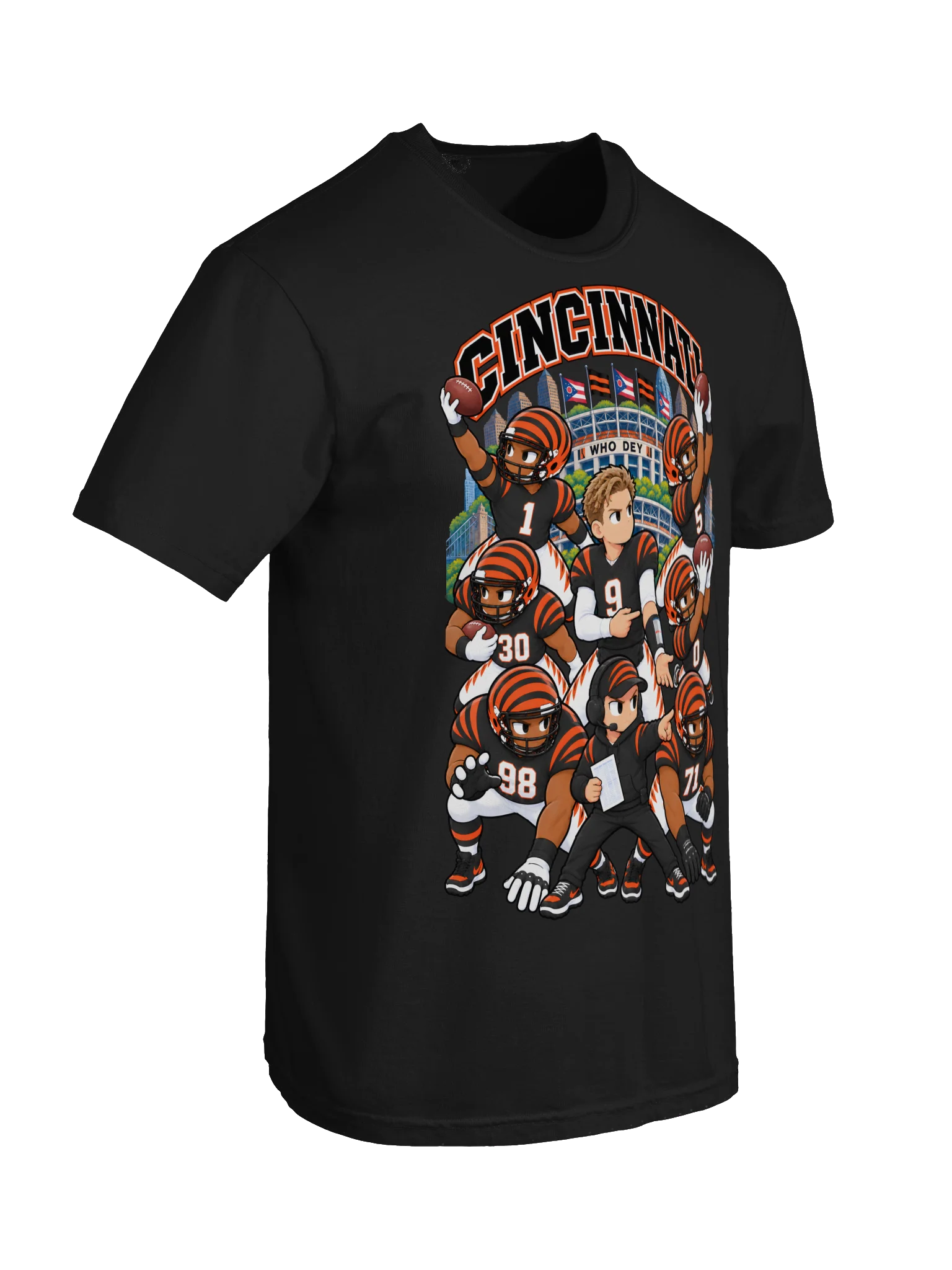 Cincinnati Football Animated Player T-Shirt product image (29)