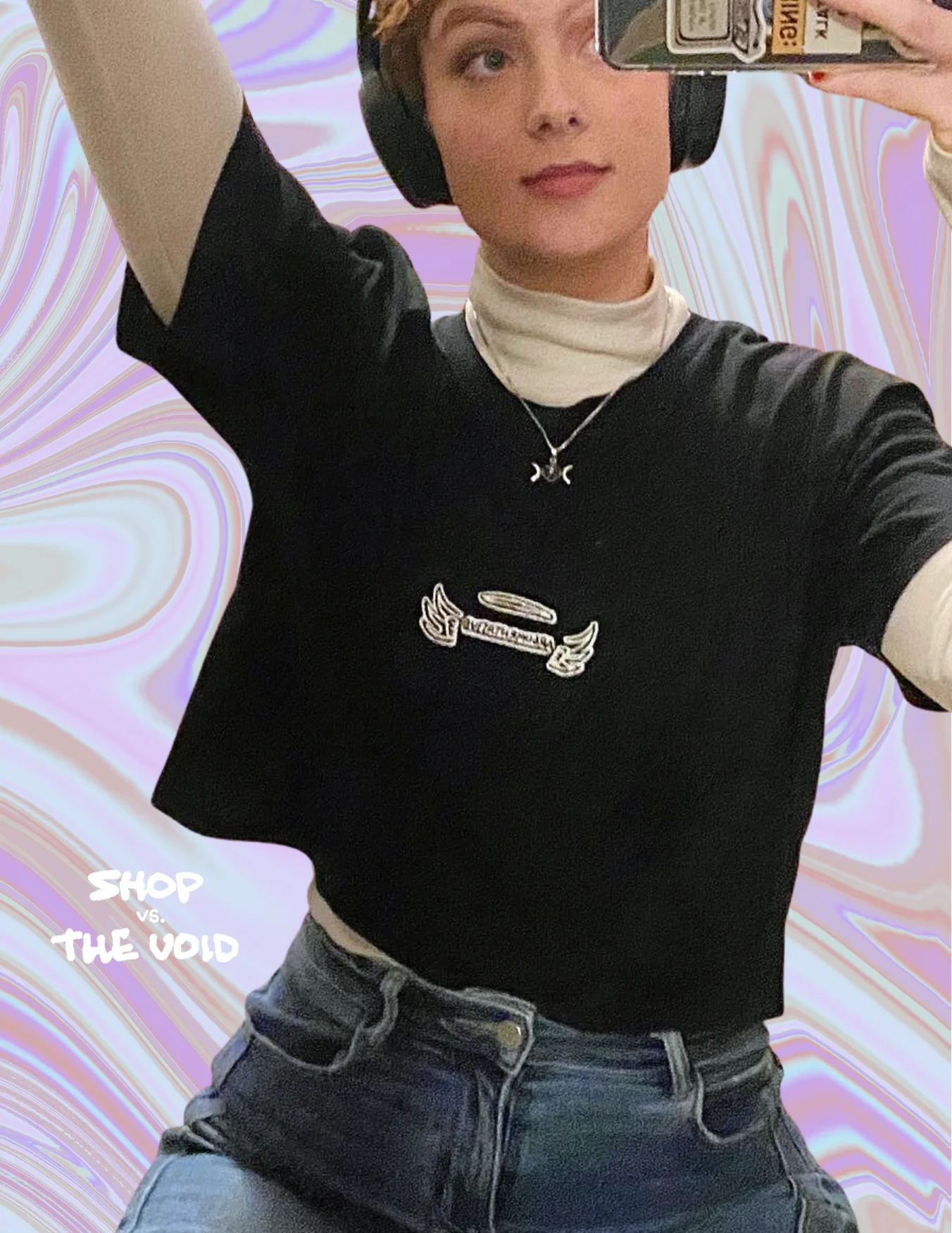 ANGELIC embroidered cotton crop top product image (1)