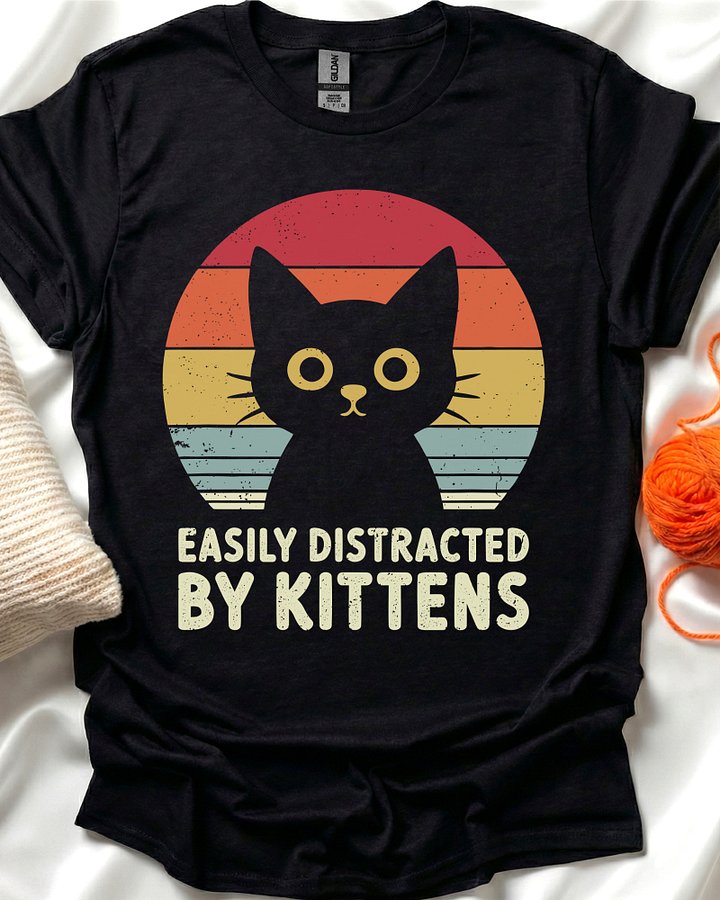 Easily Distracted By Kittens T-Shirt product image (1)