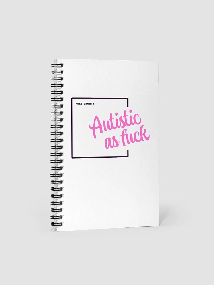 Autistic AF Spiral Bound Notebook - Pink product image (1)