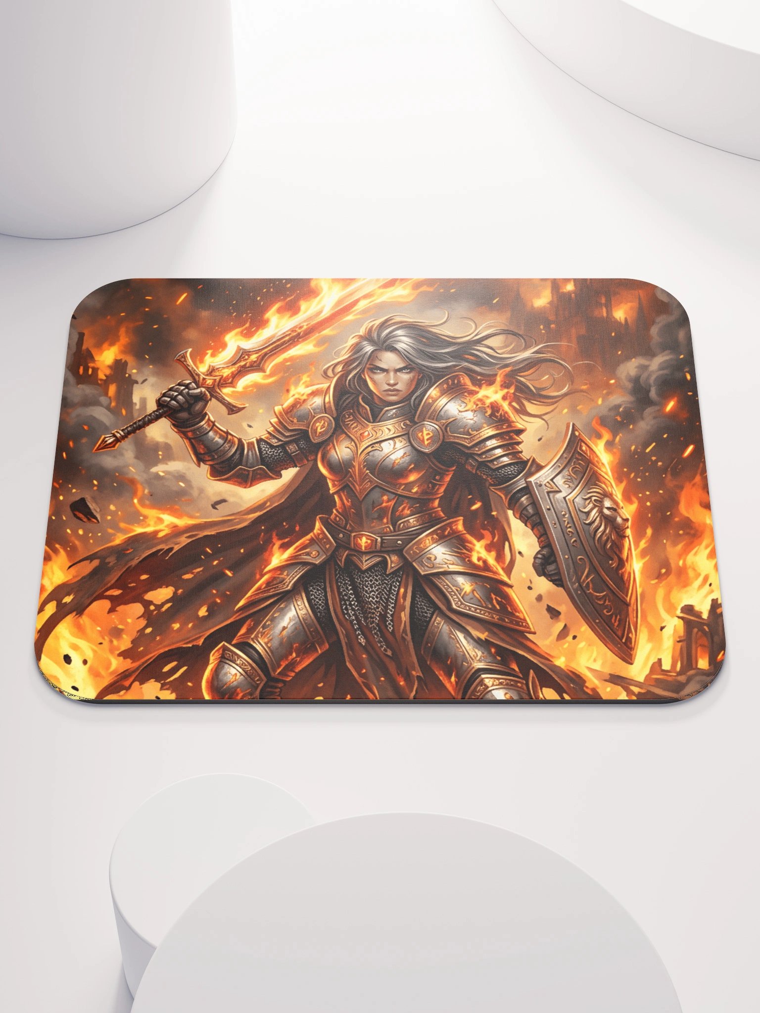 Flameblade Warrior Mouse Pad product image (1)