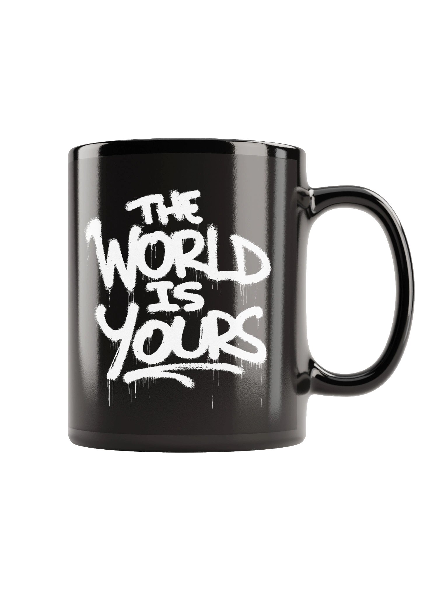 The World Is Yours Black Mug product image (1)